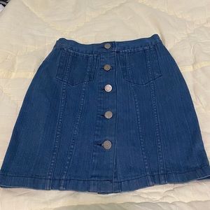 Denim Mini Skirt